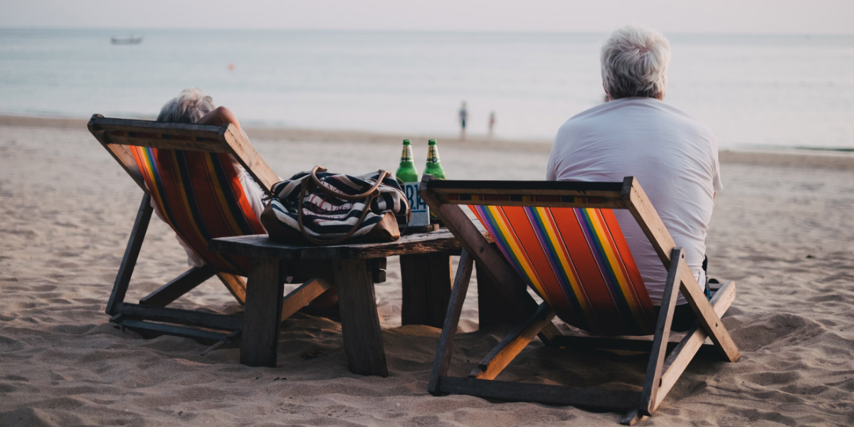 Wealth Advisor Clients on Beach