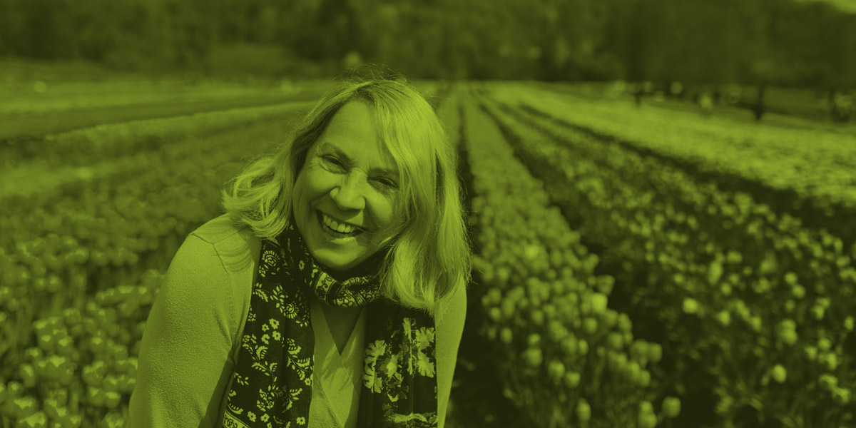 Woman Smiling in Field